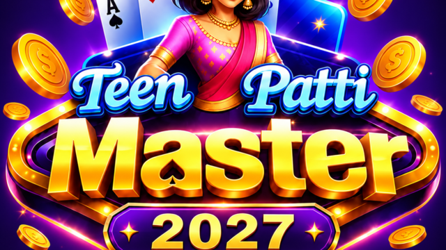 Teen Patti Master 2027 themed app artwork with cards and logo